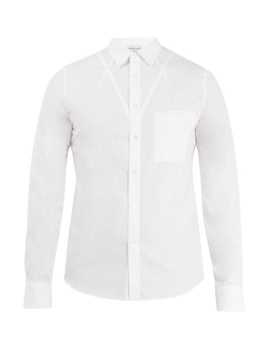 Point-collar cotton-poplin shirt展示图