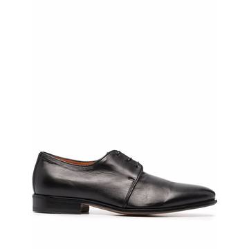 square-toe lace-up oxford shoes