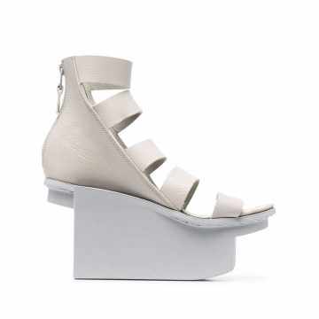 strapped wedge sandals