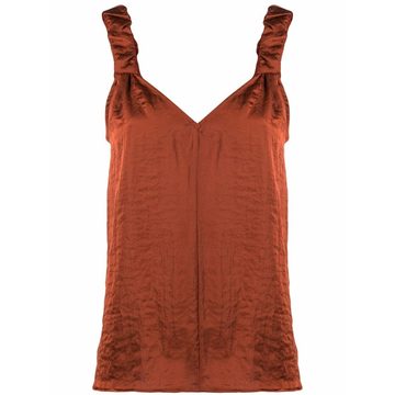 crinkled-effect camisole top