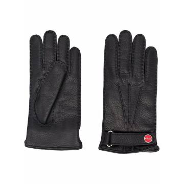 five-finger leather gloves
