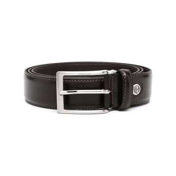 buckle-fastening leather belt