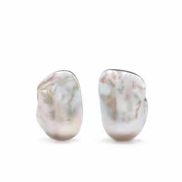 pearl-embellished earrings