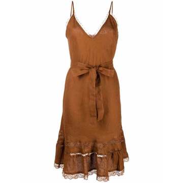 tied-waist shift dress