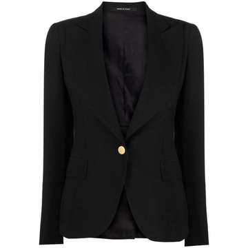 peak-lapel tailored blazer