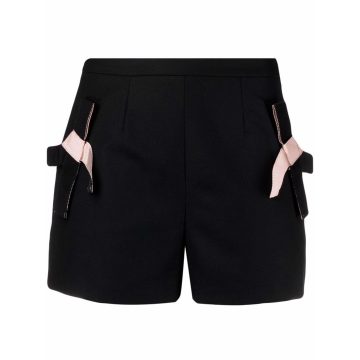 bow-detail shorts