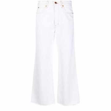 high-rise wide leg jeans