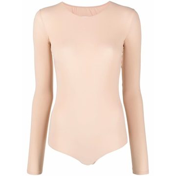 long-sleeved stretch-fit bodysuit