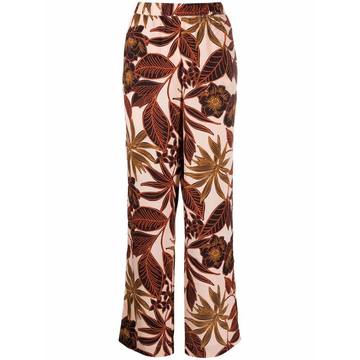 floral-print palazzo trousers