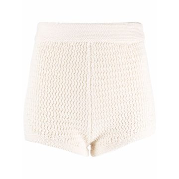 Lena organic cotton-blend shorts