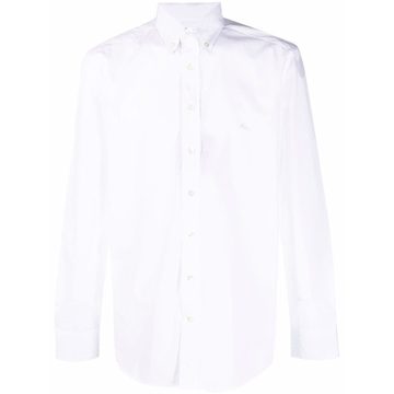 embroidered-logo cotton shirt