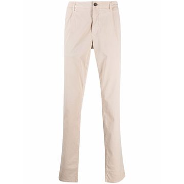 slim-cut trousers