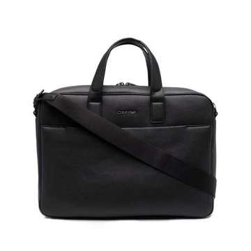 grained-effect laptop bag