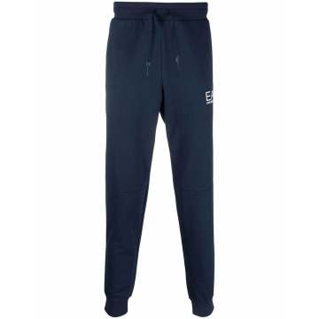 side-stripe cotton track trousers