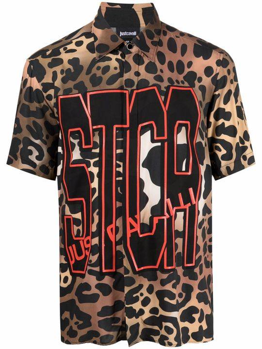 STCA logo leopard-print shirt展示图