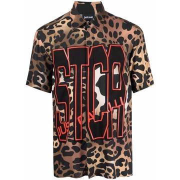 STCA logo leopard-print shirt