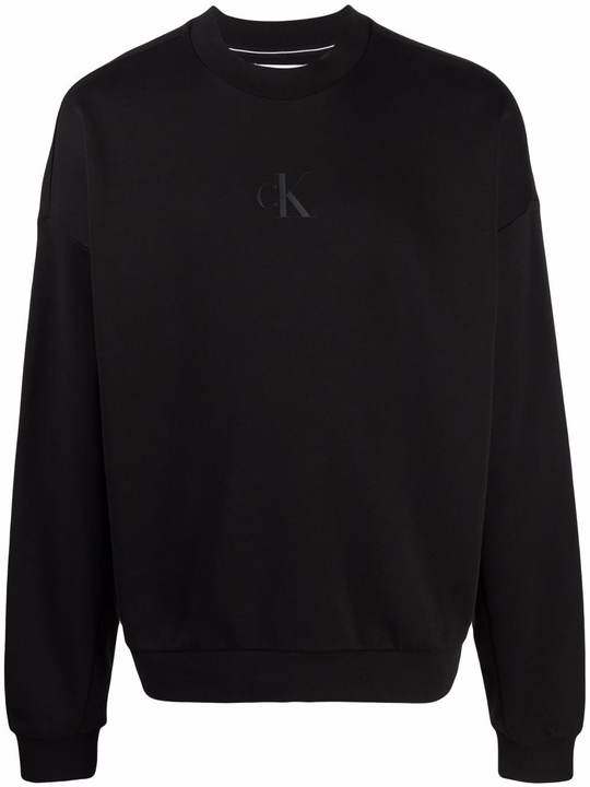 logo-print long-sleeved sweater展示图