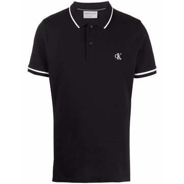 embroidered-logo polo shirt