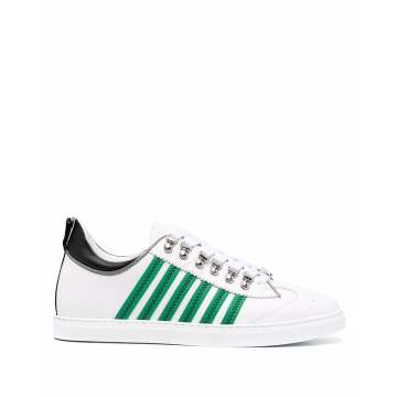 stripe-detail lace-up sneakers