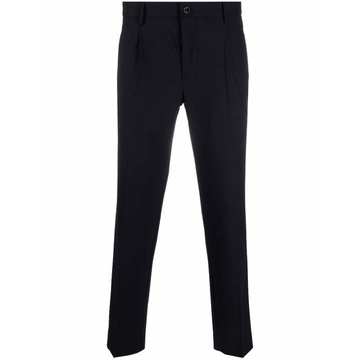 slim-fit tailored trousers