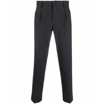 slim-fit tailored trousers