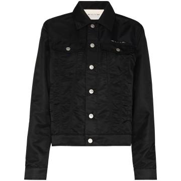 logo-lettering button-up jacket