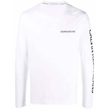 logo-print long-sleeved sweatshirt