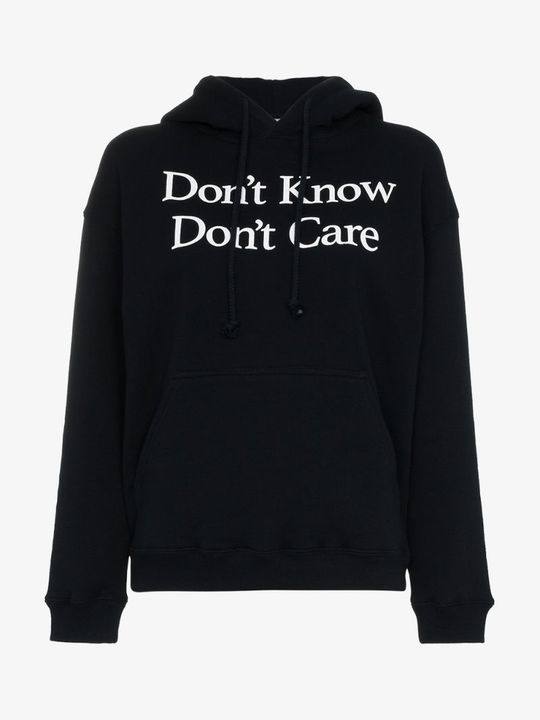 Don't Know Don't Care cotton hoodie展示图