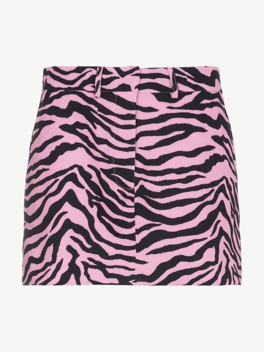 Scuba Tiger Print Mini Skirt展示图