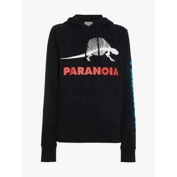 Paranoia hoodie with dinosaur print