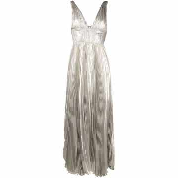 Riley pleated gown