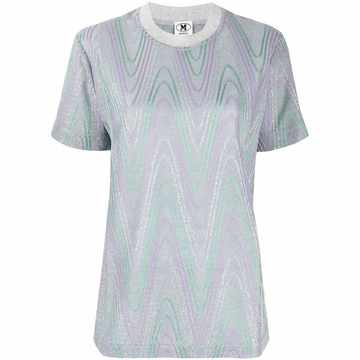 chevron-knit T-shirt