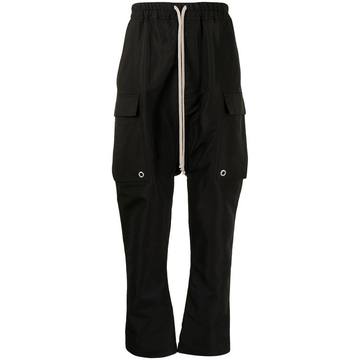 drop-crotch cargo trousers