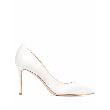 Romy 85mm satin pumps