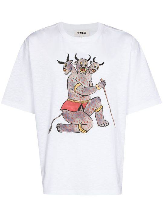 Three Head Demon print T-shirt展示图