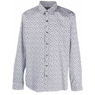 floral button-down shirt
