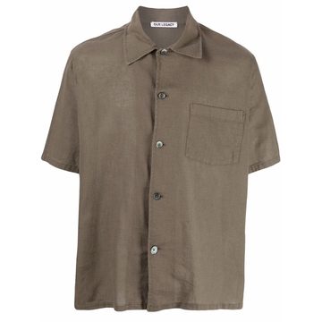 patch-pocket short-sleeved shirt