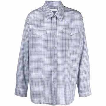 Ranch flannel-check print shirt