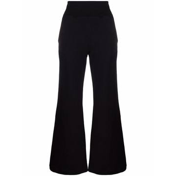 high-waisted wide-leg trousers