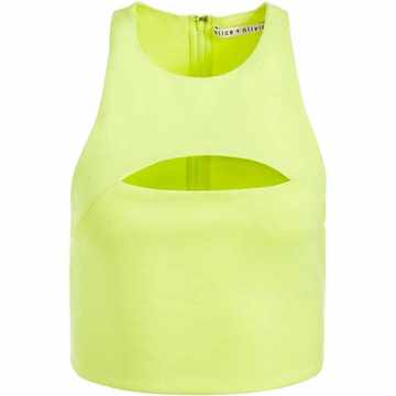 Floria cut-out cropped tank