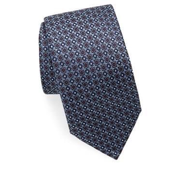 Embroidered Silk Tie