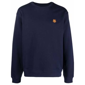 Tiger crest crew-neck sweatshirt