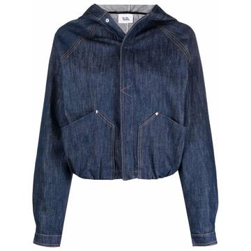 hooded denim jacket