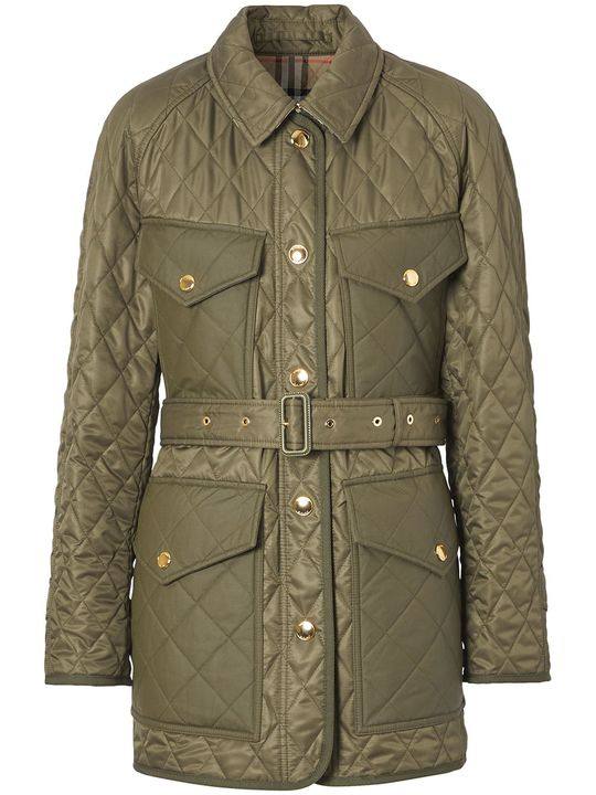 diamond quilted field jacket展示图