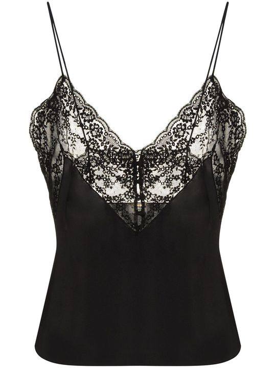 floral lace V-neck camisole top展示图