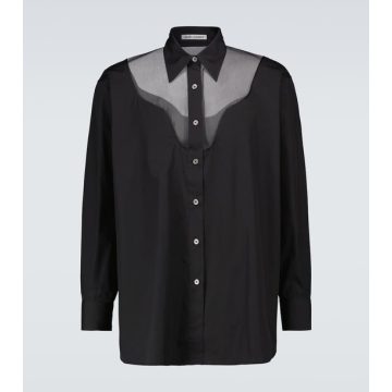 Lend long-sleeved cotton shirt