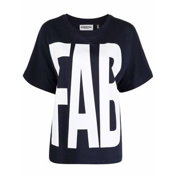 Fab slogan print T-shirt