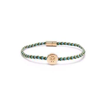 Kira 18kt gold-plated braided bracelet