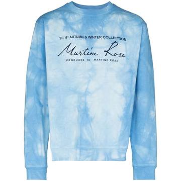 tie-dye logo sweatshirt