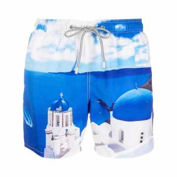 Santorini 印花泳裤